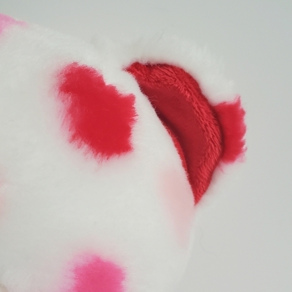 Build A Bear Valentine Hearts White Red Pink Teddy Bear - Picture 4 of 13